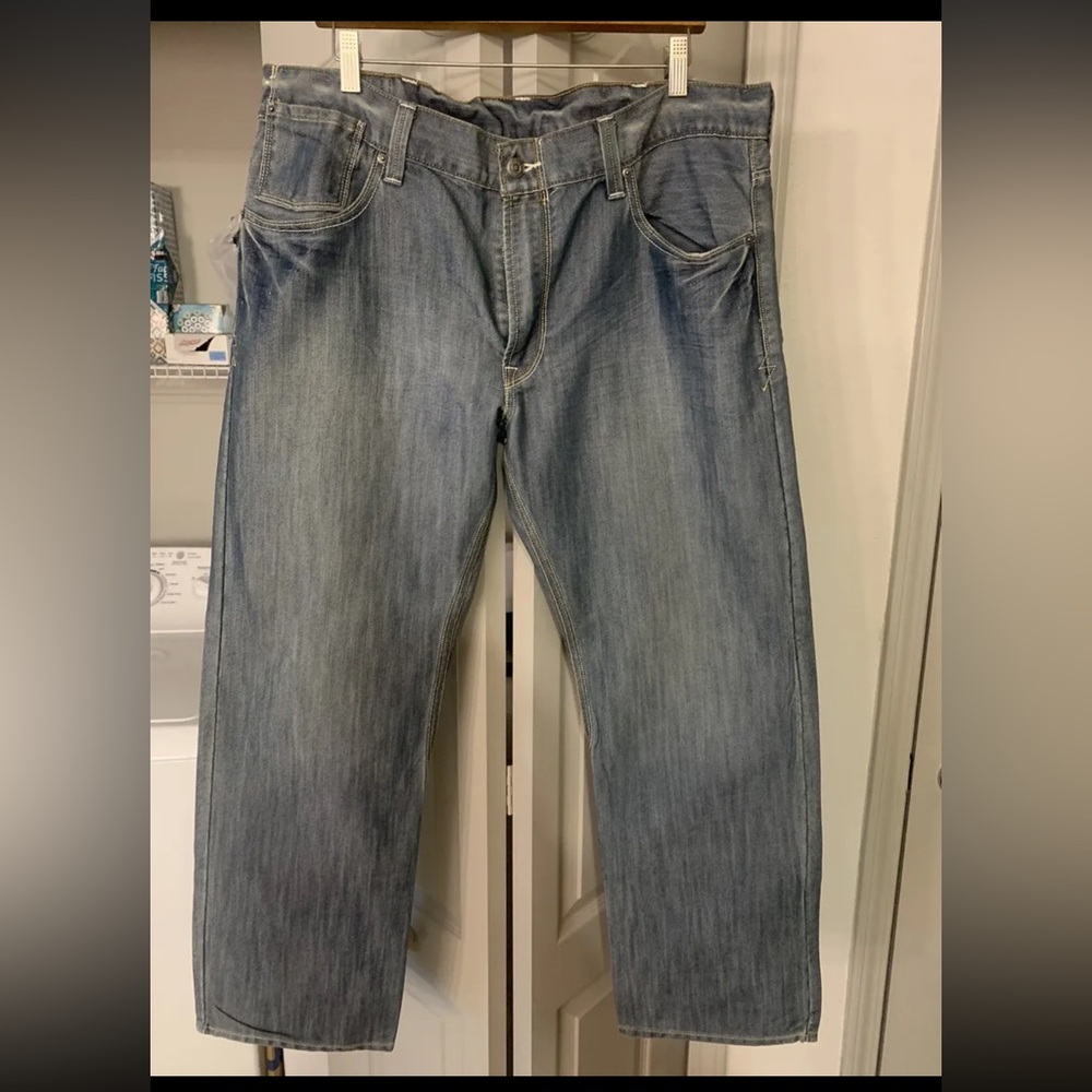 Levis 514 38x32 Blue Jeans irregular 36x32